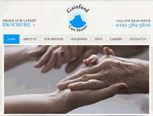 Tablet Screenshot of gainfordcarehomes.com